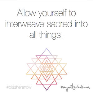 Allow yourself to interweave